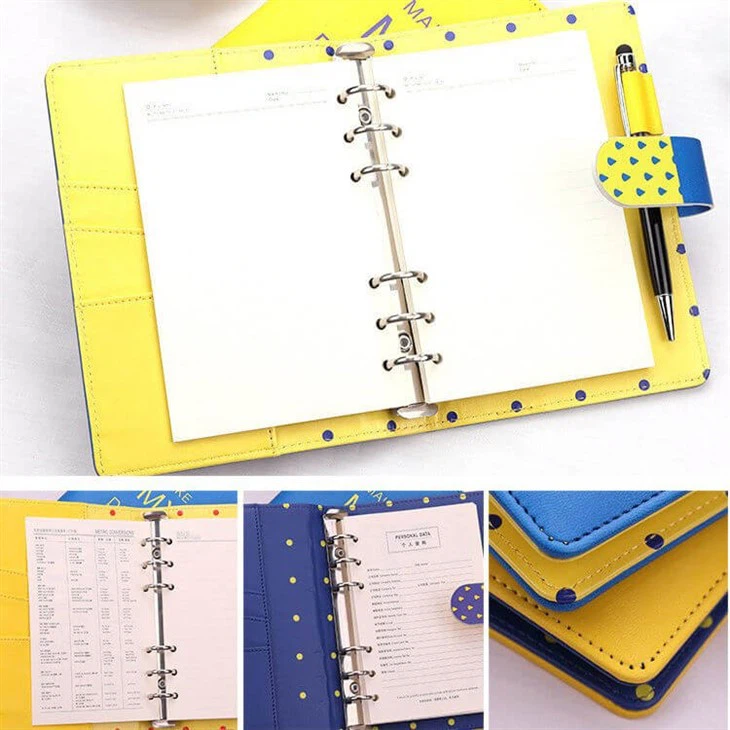 Customized Leather 3 Ring Binder