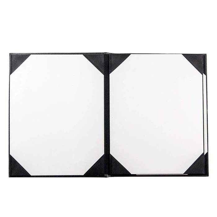 Faux Leather Hotel Menu Folder