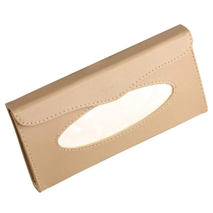 Rectangular PU Leather Tissue Holder
