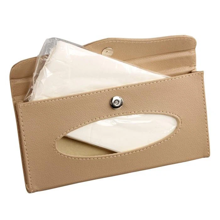 Rectangular PU Leather Tissue Holder