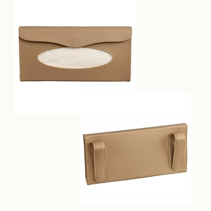 Rectangular PU Leather Tissue Holder