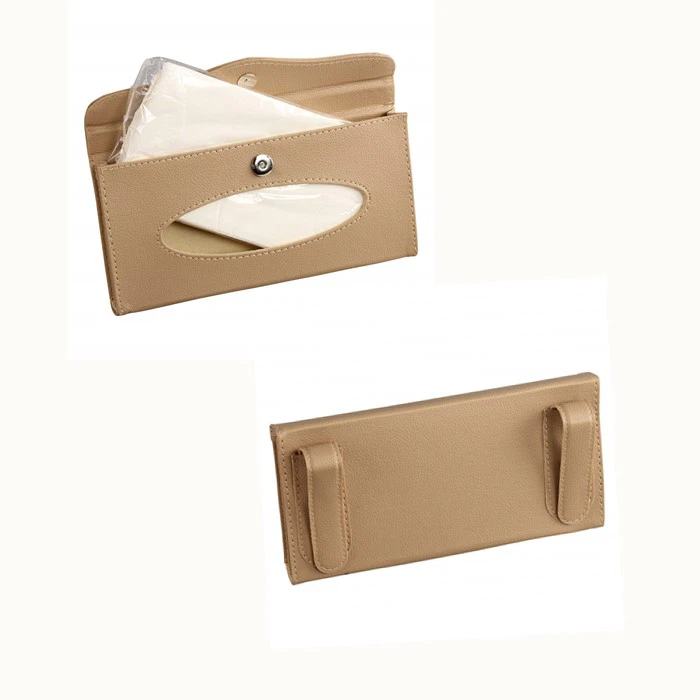 Rectangular PU Leather Tissue Holder