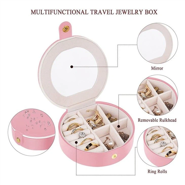 Built-mirror Jewelry Organizer