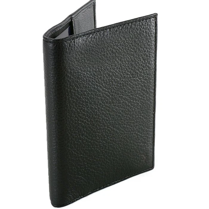 Black Leather Passport Cover