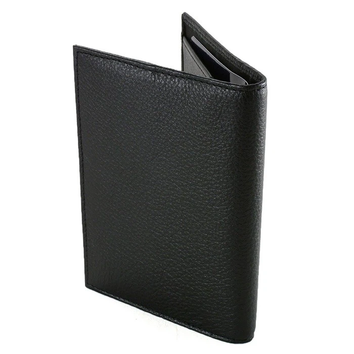 Black Leather Passport wallet